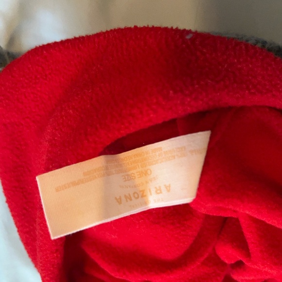 Arizona Jean Company Sock Monkey Hat - Cream, Gray, and Red - Picture 5 of 6